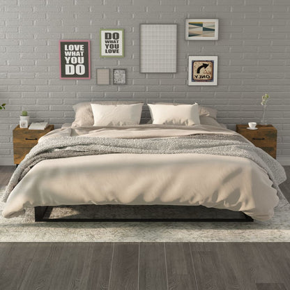 Nachtkastjes 2 St 40X35X47,5 Cm Gerookt Eikenkleurig