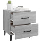Nachtkastjes 2 St 40X35X47,5 Cm Grijs Sonoma Eikenkleurig