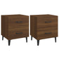 Nachtkastjes 2 St 40X35X47,5 Cm Bruineikenkleurig