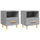 Nachtkastjes 2 St 40X35X47 Cm Grijs Sonoma Eikenkleurig