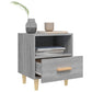 Nachtkastjes 2 St 40X35X47 Cm Grijs Sonoma Eikenkleurig
