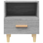 Nachtkastjes 2 St 40X35X47 Cm Grijs Sonoma Eikenkleurig