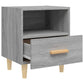 Nachtkastjes 2 St 40X35X47 Cm Grijs Sonoma Eikenkleurig