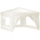 Partytent Inklapbaar Met Zijwanden 3X3 M Crèmekleurig