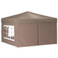 Partytent Inklapbaar Met Zijwanden 3X3 M Taupe