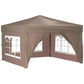 Partytent Inklapbaar Met Zijwanden 3X3 M Taupe