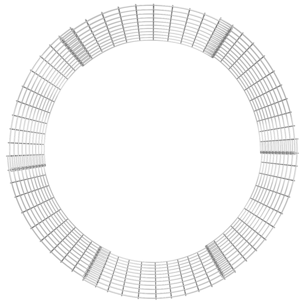 Gabion Plantenbak Rond Verhoogd Ø100X100Cm Gegalvaniseerd Staal