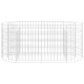 Gabion Plantenbak Verhoogd 120X50X50 Cm Gegalvaniseerd Ijzer