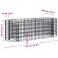 Gabion Plantenbak Verhoogd 190X50X50 Cm Gegalvaniseerd Ijzer