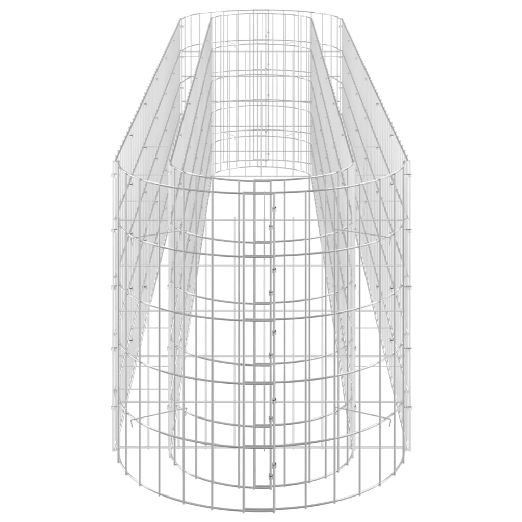 Gabion Plantenbak Verhoogd 260X50X50 Cm Gegalvaniseerd Ijzer
