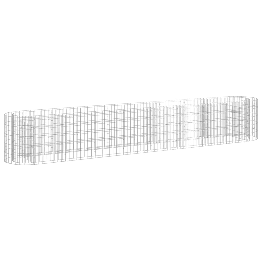 Gabion Plantenbak Verhoogd 330X50X50 Cm Gegalvaniseerd Ijzer