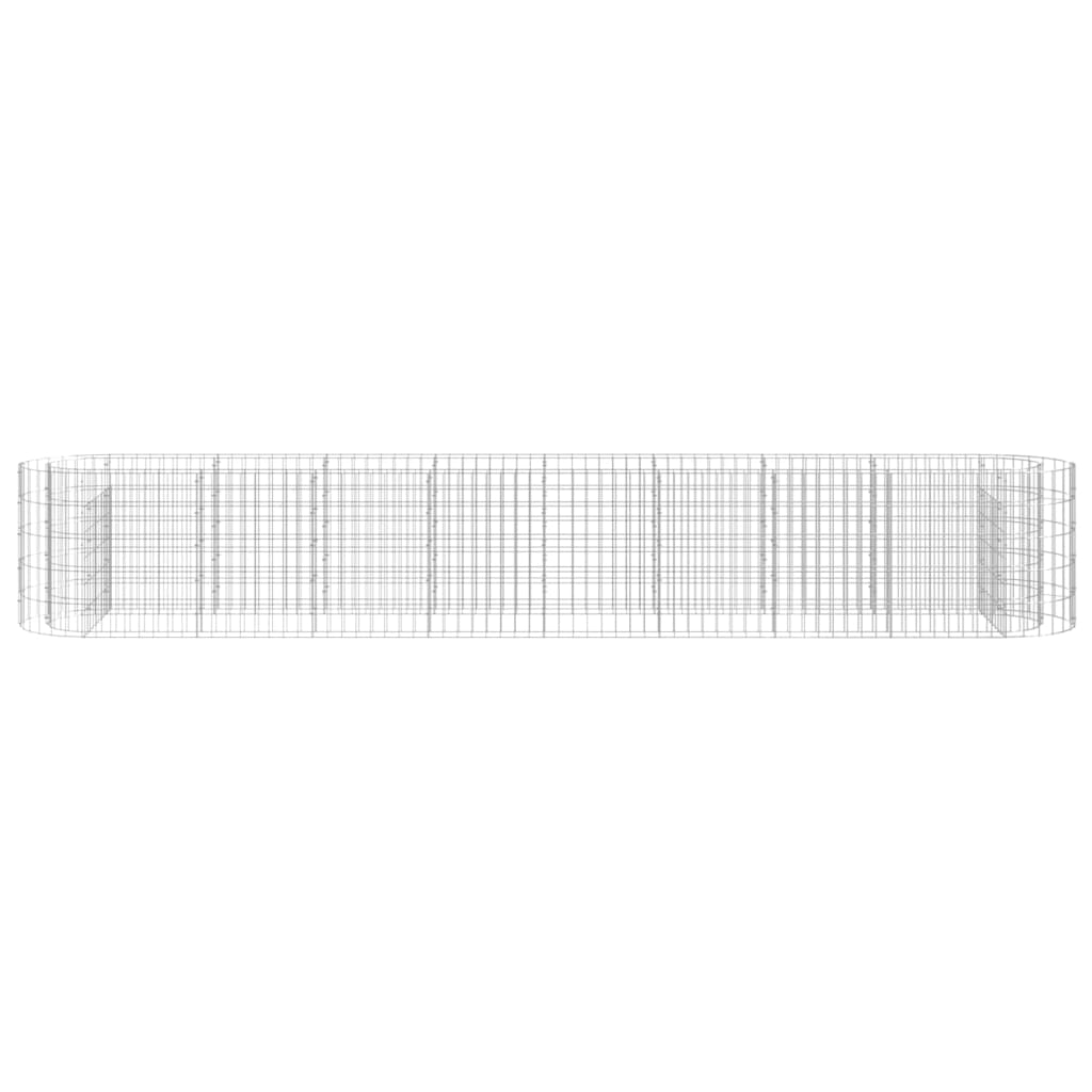 Gabion Plantenbak Verhoogd 330X50X50 Cm Gegalvaniseerd Ijzer