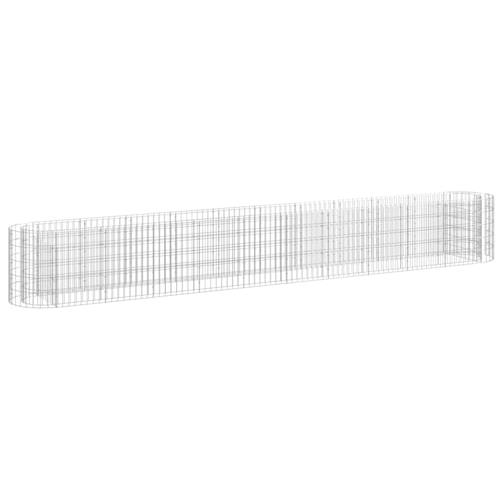 Gabion Plantenbak Verhoogd 400X50X50 Cm Gegalvaniseerd Ijzer