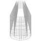 Gabion Plantenbak Verhoogd 470X50X50 Cm Gegalvaniseerd Ijzer