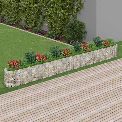 Gabion Plantenbak Verhoogd 540X50X50 Cm Gegalvaniseerd Ijzer