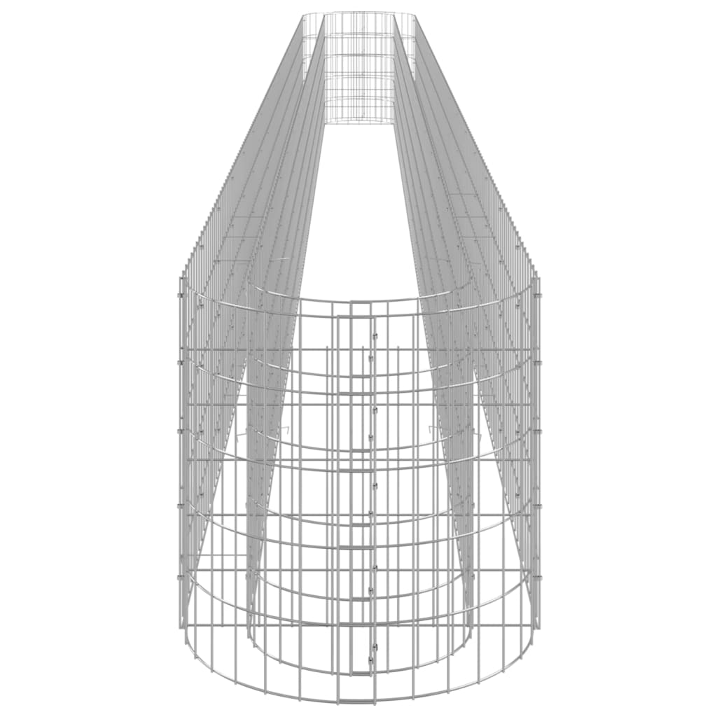 Gabion Plantenbak Verhoogd 610X50X50 Cm Gegalvaniseerd Ijzer