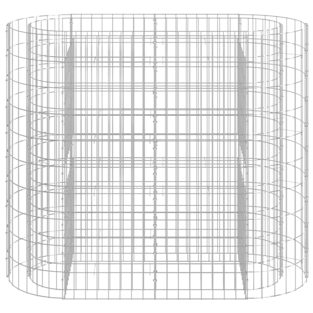 Gabion Plantenbak Verhoogd 120X50X100 Cm Gegalvaniseerd Ijzer