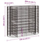 Gabion Plantenbak Verhoogd 120X50X100 Cm Gegalvaniseerd Ijzer