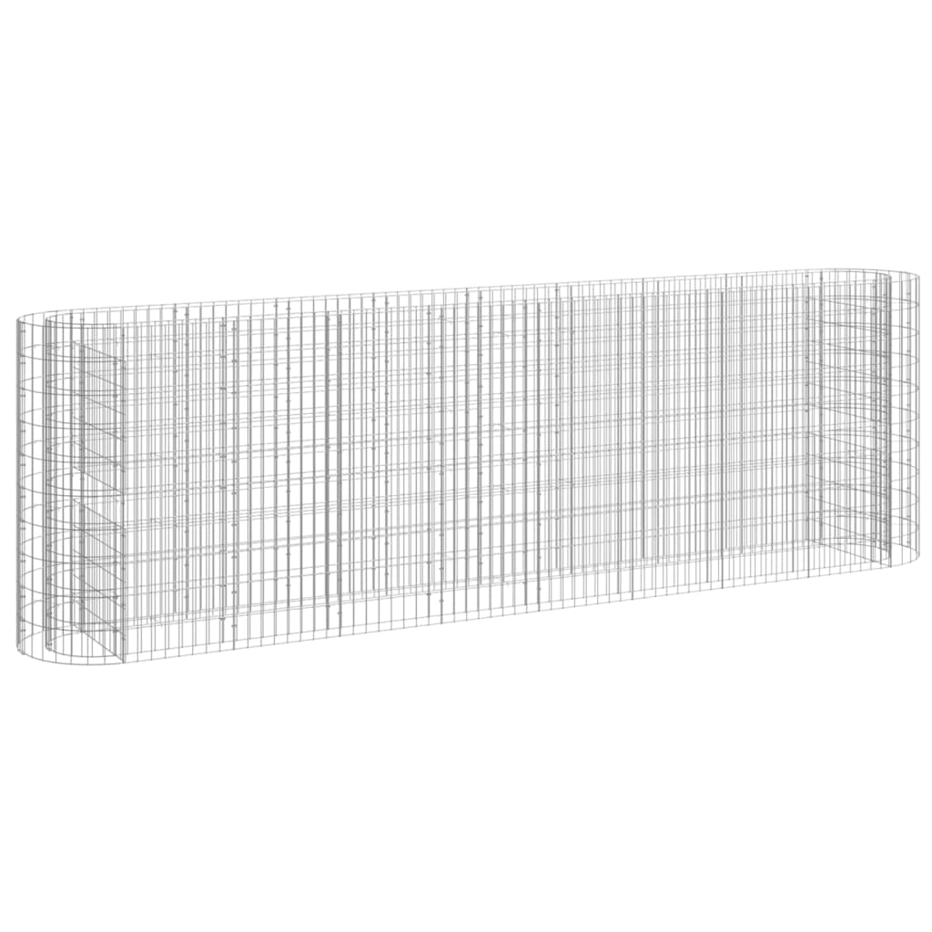 Gabion Plantenbak Verhoogd 330X50X100 Cm Gegalvaniseerd Ijzer