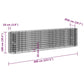Gabion Plantenbak Verhoogd 400X50X100 Cm Gegalvaniseerd Ijzer