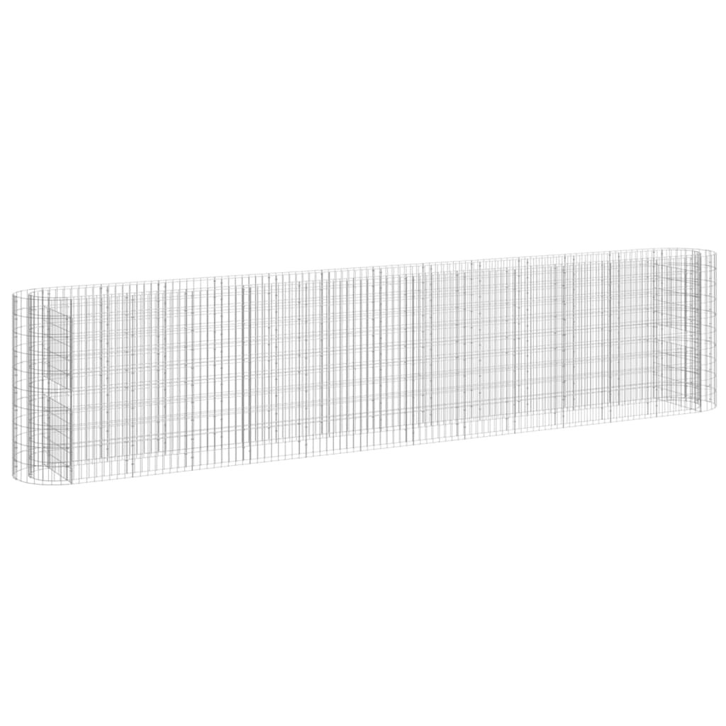 Gabion Plantenbak Verhoogd 470X50X100 Cm Gegalvaniseerd Ijzer
