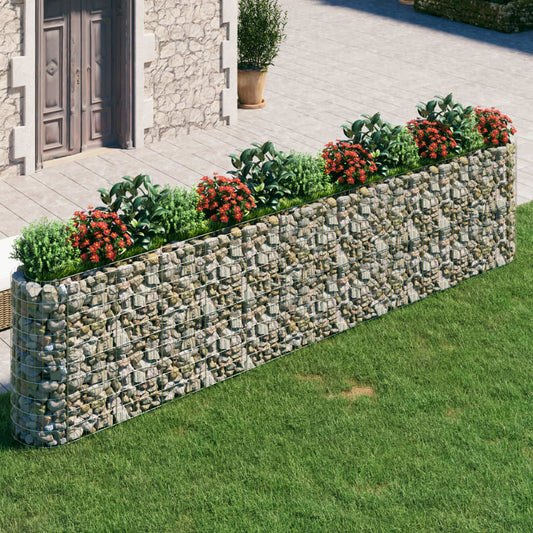 Gabion Plantenbak Verhoogd 470X50X100 Cm Gegalvaniseerd Ijzer