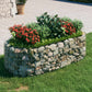 Gabion Plantenbak Verhoogd 200X100X50 Cm Gegalvaniseerd Ijzer