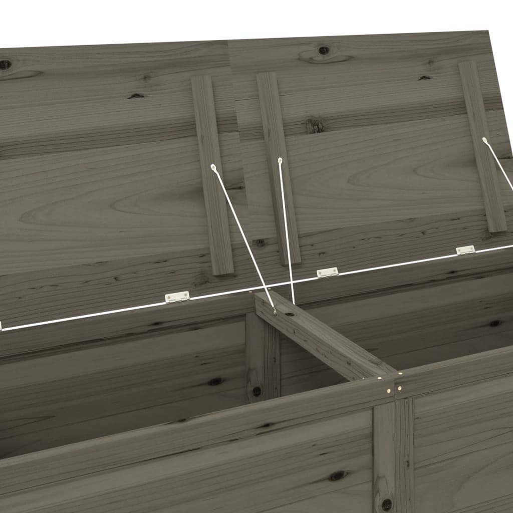 Kussenbox 150X50X56 Cm Massief Vurenhout Antracietkleurig