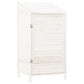 Tuinschuur 55X52X112 Cm Massief Vurenhout Wit