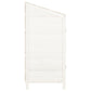 Tuinschuur 55X52X112 Cm Massief Vurenhout Wit