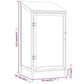 Tuinschuur 55X52X112 Cm Massief Vurenhout Wit