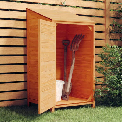 Tuinschuur 55X52X112 Cm Massief Vurenhout Bruin