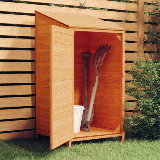 Tuinschuur 55X52X112 Cm Massief Vurenhout Bruin