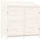 Tuinschuur 102X52X112 Cm Massief Vurenhout Wit