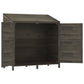 Tuinschuur 102X52X112 Cm Massief Vurenhout Antracietkleurig