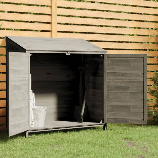 Tuinschuur 102X52X112 Cm Massief Vurenhout Antracietkleurig