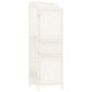 Tuinschuur 55X52X174,5 Cm Massief Vurenhout Wit