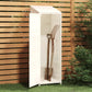 Tuinschuur 55X52X174,5 Cm Massief Vurenhout Wit