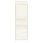 Tuinschuur 55X52X174,5 Cm Massief Vurenhout Wit