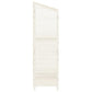 Tuinschuur 55X52X174,5 Cm Massief Vurenhout Wit