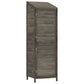 Tuinschuur 55X52X174,5 Cm Massief Vurenhout Antracietkleurig