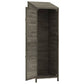 Tuinschuur 55X52X174,5 Cm Massief Vurenhout Antracietkleurig