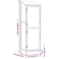 Tuinschuur 55X52X174,5 Cm Massief Vurenhout Antracietkleurig