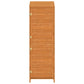 Tuinschuur 55X52X174,5 Cm Massief Vurenhout Bruin