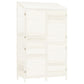 Tuinschuur 102X52X174,5 Cm Massief Vurenhout Wit
