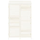 Tuinschuur 102X52X174,5 Cm Massief Vurenhout Wit