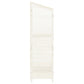 Tuinschuur 102X52X174,5 Cm Massief Vurenhout Wit