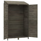 Tuinschuur 102X52X174,5 Cm Massief Vurenhout Antracietkleurig