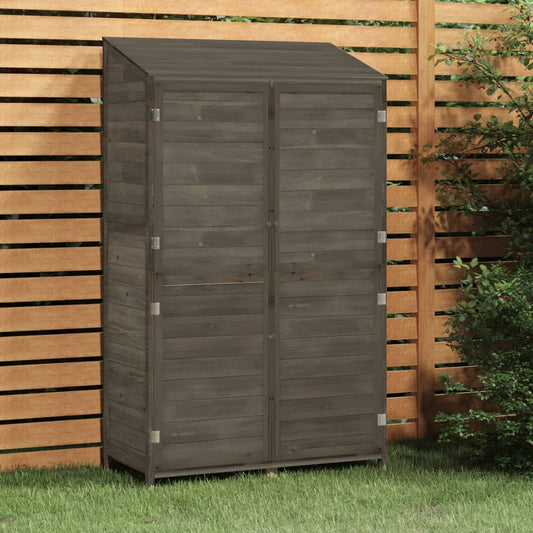 Tuinschuur 102X52X174,5 Cm Massief Vurenhout Antracietkleurig