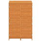 Tuinschuur 102X52X174,5 Cm Massief Vurenhout Bruin